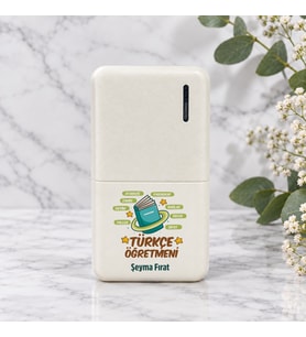 Türkçe Öğretmenine İsme Özel Powerbank