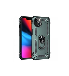 İphone 14 Kılıf Sofya Yüzüklü Kapak - Yeşil