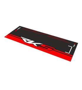 Rks Uyumlu Siyah - Kırmızı Desenli 80 X 220 Cm Kaydırmaz Motosiklet Halısı