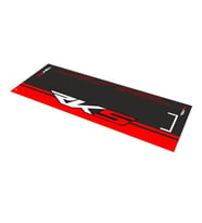 Rks Uyumlu Siyah - Kırmızı Desenli 80 X 220 Cm Kaydırmaz Motosiklet Halısı