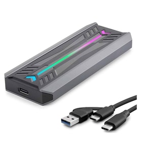 SSD Kutu Type-C 3.1 + Usb3.0 Nvme M2 Chıp Rtl9210 Siyah HDX1775