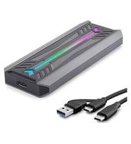 SSD Kutu Type-C 3.1 + Usb3.0 Nvme M2 Chıp Rtl9210 Siyah HDX1775