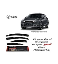 Sunplex Honda Civic 2013-2016 Arası Sunplex Mugen Tip 4'Lü Cam Rüzgarlığı