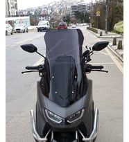 MOTOCAM Falcon Cmax 155 Ön Cam 2023-2026 Model 65cm Siyah Renkli 4mm ORTA BOYLU