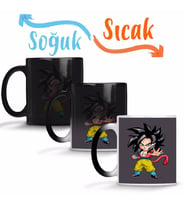 MiniGoku Super Sayajin 4 Sihirli Kupa Bardak Porselen