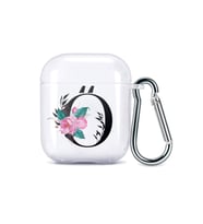 PrintiFy Airpods 2. Nesil Uyumlu Harf Tasarımlı Şeffaf Silikon Kılıf - Ö