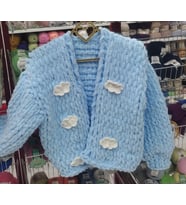 Puffy crop hırka