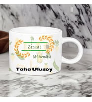 Ziraat Mühendislerine  Özel Motto Kahve Fincanı
