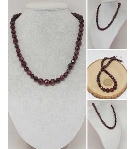 Parlayan Yıldızlar Serisi Lal (Granat-Garnet) Taşı Tasarım Kolye