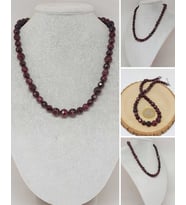 Parlayan Yıldızlar Serisi Lal (Granat-Garnet) Taşı Tasarım Kolye