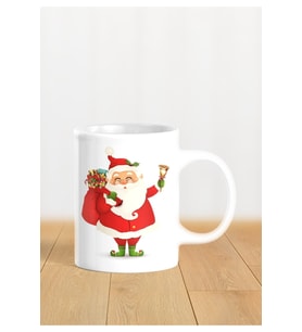 Hediyelik Yeniyıl / Yılbaşı / Noel Baba Baskılı Kupa Bardak