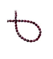 Garnet Doğal Taş Oval Faset Kesim 6x8mm Dizi