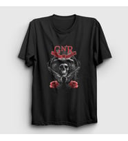 Presmono Unisex Siyah Skull Slash Guns N' Roses T-Shirt 57019tt