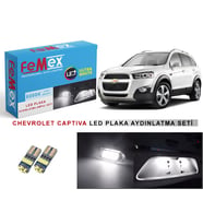 Chevrolet Captiva LED Plaka Aydınlatma Ampul Seti FEMEX Parlak Beyaz