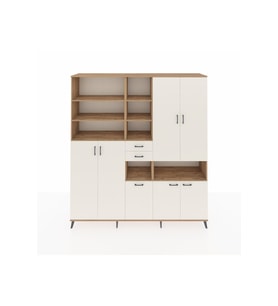Hyperion Dolap 17 Raflı 2 Çekmeceli 7 Kapaklı 220x44x243 Çam-Aytaşı/Aytaşı