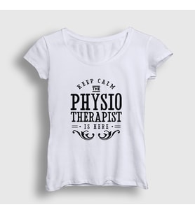 Presmono Kadın Beyaz Calm Hediye Physiotherapist Fizyoterapist T-Shirt 541959tt (Beyaz)