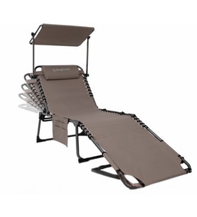 KingCamp Magnolia B10 Plus Hands-Free Premium 7 Kademeli Katlanır Şezlong Beige (Bej)