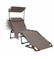 KingCamp Magnolia B10 Plus Hands-Free Premium 7 Kademeli Katlanır Şezlong Beige (Bej)