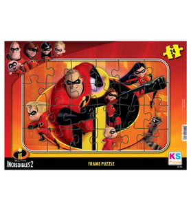 INC 704 Incredibles 2 Frame Puzzle 24 Parça