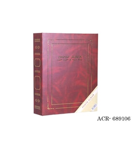 GünTech 15x21 100 Lük Ciltbezli Fotoğraf Albümü Bordo