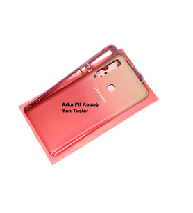 Samsung Galaxy A9 A920 2018 KASA Arka Pil Batarya Kapağı PEMBE