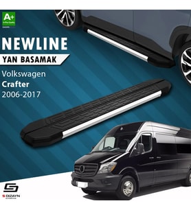 S-Dizayn VW Crafter Van NewLine Krom Yan Basamak 263 Cm 2006-2017 A+ Kalite