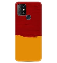 INFINIX Hot 8 9 10 11S Hot 10 Play 10T Kılıf Desemli Silikon Sarı Kırmızı Boya 1708