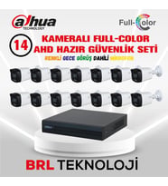 Dahua 14 Kameralı 40 Metre Renkli Gece Görüşlü Fullhd Dahili Mikrofonlu Kamera Seti
