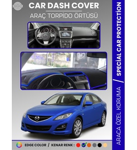 MAZDA 6 (2007-2013) Torpido Örtüsü Panel Halısı Koruma Torpido Koruma Araca Özel Kaymaz Kolay Montaj
