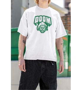 Doctor Doom Baskılı Unisex Oversize Marvel Tişört