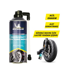 Michelin MC35119 200ml Motosiklet, Scooter Acil Lastik Tamir Spreyi/Köpüğü