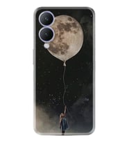 Vivo Y17S Kılıf Resimli Desenli Baskılı Silikon Moon Baloon 1368