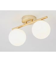Rsylight Metal Modern Eskitme Kaplama Opal Camlı Tavan Plofyoner 2 Li Tavan Avize