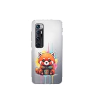 Xiaomi Mi 10 Ultra ile Uyumlu Splash Tilki Tasarımlı Şeffaf Silikon Kılıf