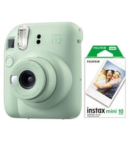 Instax mini 12 Yeşil Fotoğraf Makinesi ve 10'lu mini Film