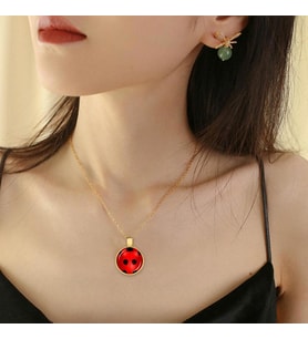 Mucizevi Uğurböceği Marinette Kolye LadyBug Kwami Mucize Miroculous Lady Bug