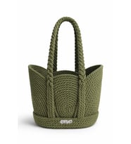 Roperast Onyx Verde El Yapımı Halat Tasarım Çanta  Yeşil Küçük Boy