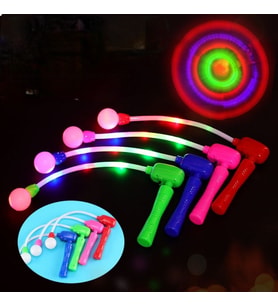 LED LİGHT UP SPİNNİNG RATCHET BALL 4 ADET RENKLİ LED IŞIKLI CIR CIR ŞENLİK KONSER PARTİ IŞIKLARI