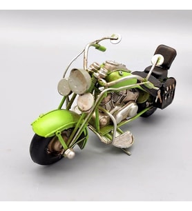 Dekoratif Metal Yeşil Renk Motosiklet C0173