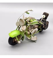 Dekoratif Metal Yeşil Renk Motosiklet C0173