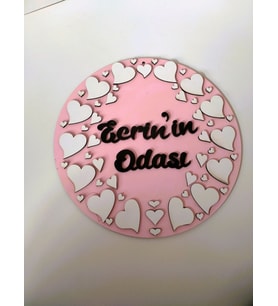 çoçuk odası kapı süsü kişiye özel