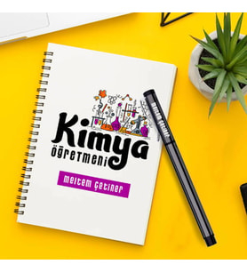 Kimya Öğretmeni Temalı Defter ve Kalem