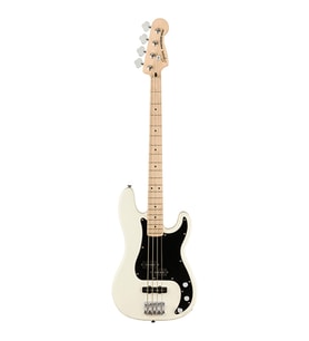 Squier 0378553505 Affinity Precision Bass PJ Gitar (Olympic White) Akçaağaç Klavye Beyaz Gövde ve Güçlü Bas Tonları