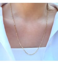 14k Altın Minimal Ataç Zincir Kolye