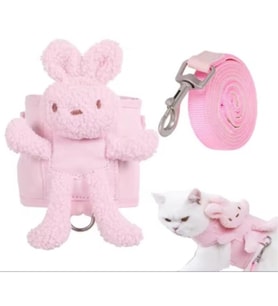 Evcil Hayvan Peluş Ayıcıklı Göğüs Gezdirme Tasması Set