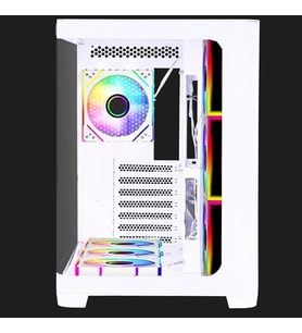 GAMEBOOSTER GB-G2852W Gaming Mid-Tower PC Kasası Beyaz 7-Fanlı