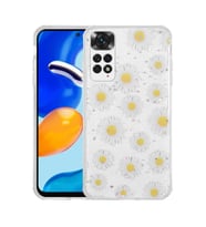 Xiaomi Redmi Note 11 Global Uyumlu Kılıf Simli Desenli Kamera Korumalı Parlak Zore Popy Kapak