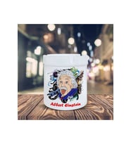Albert Einstein Renkli Baskılı Seramik Küllük Kül Tablası-90815