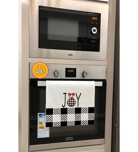 Valerine Life Noel Toplu Mutfak Kurulama ve Fırın Beyaz El Havlusu Pamuklu 30x50cm 2 Adet