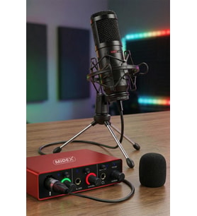 Lastvoice BM800 GLX Basic Set BM800 Mikrofon Midex GLX-500 PRO Ses Kartı